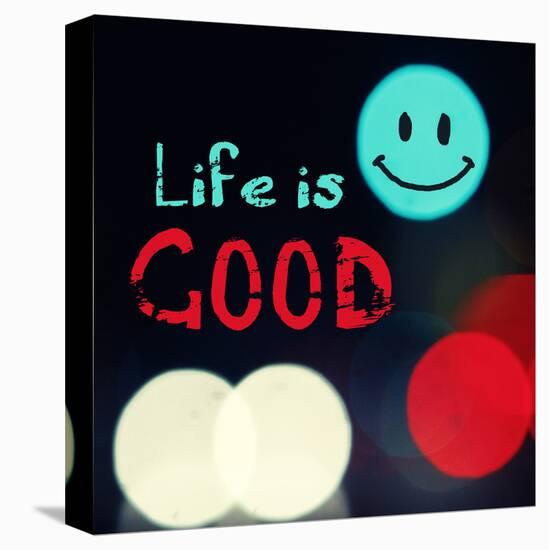 Life is good V-Irena Orlov-Stretched Canvas