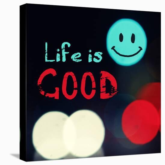 Life is good V-Irena Orlov-Stretched Canvas