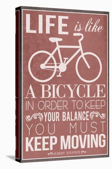 Life Is Like a Bicycle-null-Stretched Canvas