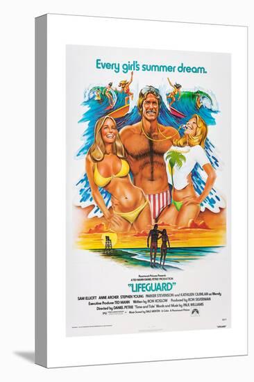 LIFEGUARD, center: Sam Elliott, 1976.-null-Stretched Canvas