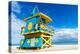 Lifeguard Stand, Miami Beach, Florida-vent du sud-Premier Image Canvas