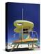 Lifeguard Station at Miami Beach, Florida, USA-Peter Adams-Premier Image Canvas