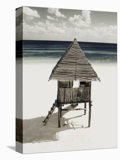 Lifeguard Station on Beach-Franco Vogt-Premier Image Canvas