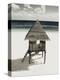 Lifeguard Station on Beach-Franco Vogt-Premier Image Canvas