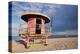 Lifeguard station on the Beach, Miami Beach, Florida, USA-null-Stretched Canvas