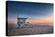 Lifeguard Tower at Venice Beach, California at Sunset.-logoboom-Premier Image Canvas