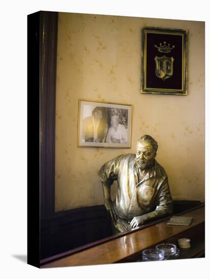 Lifesize Bronze Statue of Author Ernest Hemingway in Bar El Floridita, Havana, Cuba-null-Premier Image Canvas