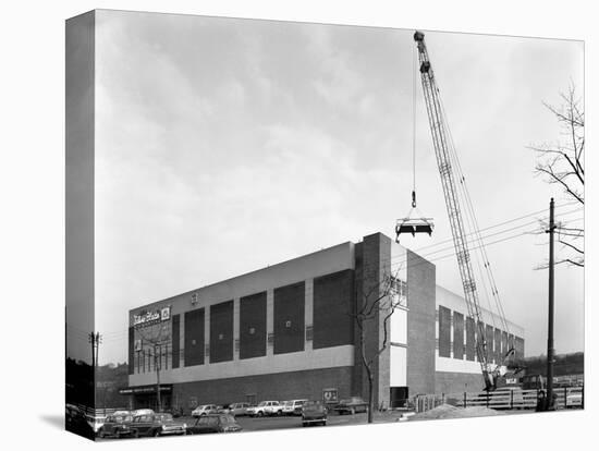 Lifting Heat Exchangers into Place, Silver Blades Ice Rink, Sheffield, South Yorkshire, 1966-Michael Walters-Premier Image Canvas