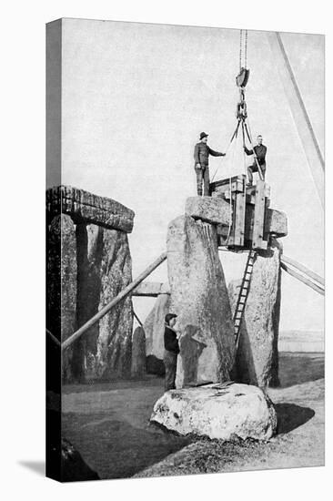 Lifting of an Impost at Stonehenge, 1901-null-Premier Image Canvas