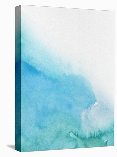 Light Blue Abstract Watercolor I-Hallie Clausen-Stretched Canvas