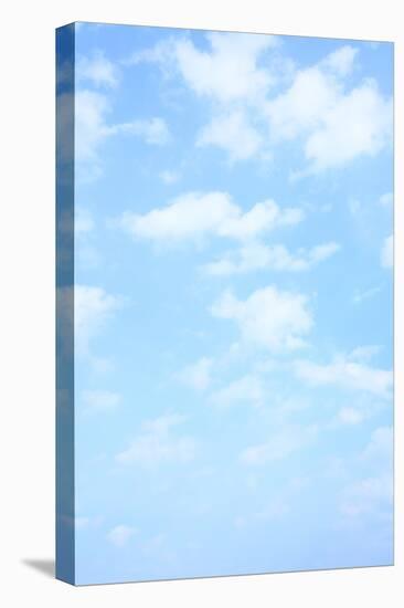 Light Blue Spring Sky with Clouds, May Be Used as Background-Zoom-zoom-Premier Image Canvas