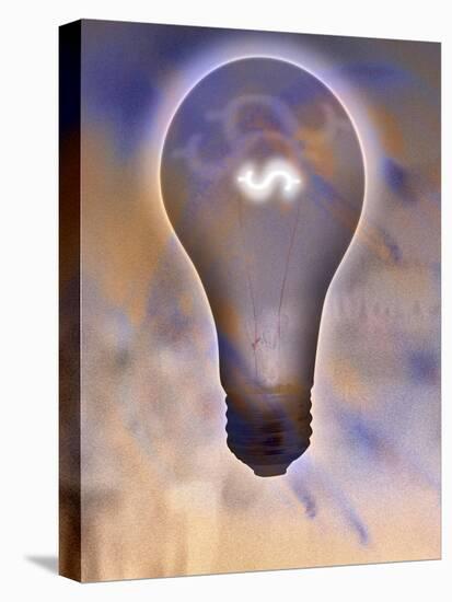 Light Bulb and Dollar Sign-null-Premier Image Canvas