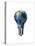 Light Bulb with Planet Earth Inside Glass, Americas View-null-Stretched Canvas