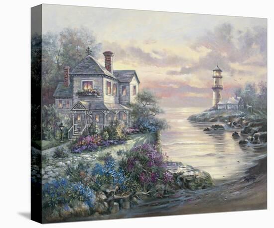 Light House Point-Carl Valente-Stretched Canvas