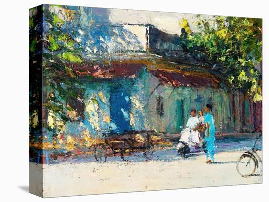 Light on Old House, Pondicherry, 2017-Andrew Gifford-Premier Image Canvas