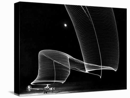 Light Pattern in the Moonlight Sky Produced by Time Exposure of Light-Andreas Feininger-Premier Image Canvas