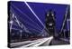 Light Trails on London Bridge in the Evening, London, United Kingdom, Europe-John Woodworth-Premier Image Canvas