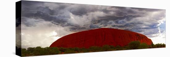 Light with Rain Storm, Uluru-Kata Tjuta Nat'l Park, UNESCO World Heritage Site, Australia-Giles Bracher-Premier Image Canvas