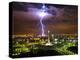 Lightening striking near Merdeka Square-Fadil-Premier Image Canvas