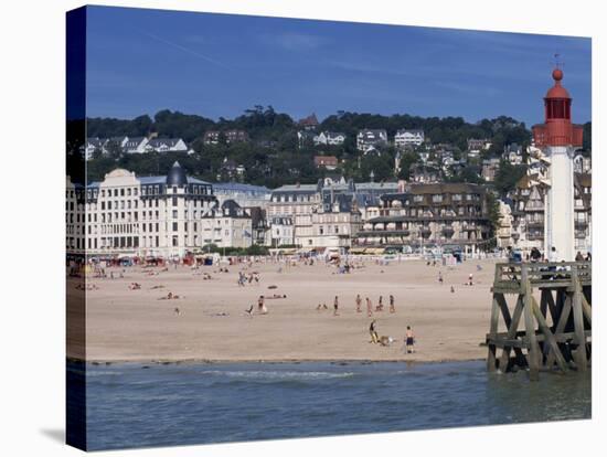 Lighthouse and Pier, Trouville, Basse Normandie, France, Europe-Thouvenin Guy-Premier Image Canvas