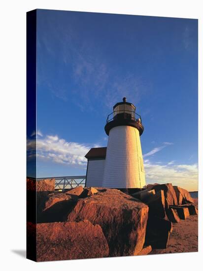 Lighthouse at Sunrise, Nantucket, MA-Walter Bibikow-Premier Image Canvas