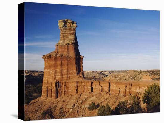 Lighthouse at Sunset, Palo Duro Canyon State Park, Canyon, Panhandle, Texas, USA-Rolf Nussbaumer-Premier Image Canvas