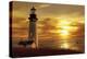 Lighthouse at Sunset-Carlos Casamayor-Premier Image Canvas