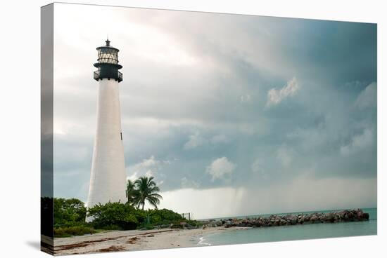 Lighthouse in a Cloudy Day with a Storm Approaching-Santiago Cornejo-Premier Image Canvas