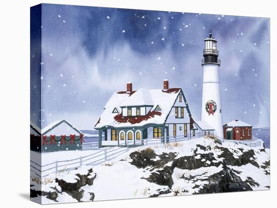 Lighthouse in Winter-William Vanderdasson-Premier Image Canvas