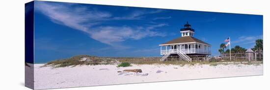 Lighthouse on the Beach, Port Boca Grande Lighthouse, Gasparilla Island State Park-null-Stretched Canvas