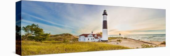 Lighthouse on the Coast, Big Sable Point Lighthouse, Lake Michigan, Ludington, Mason County-null-Premier Image Canvas