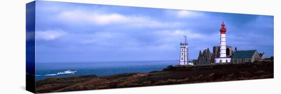 Lighthouse on the Coast, Saint Mathieu Lighthouse, Finistere, Brittany, France-null-Premier Image Canvas