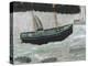 Lighthouse with Trawler and Fish-Alfred Wallis-Premier Image Canvas