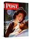 "Lighting His Cigarette," Saturday Evening Post Cover, October 23, 1943-Jon Whitcomb-Premier Image Canvas