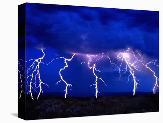 Lightning Storm over Prairie-Aaron Horowitz-Premier Image Canvas