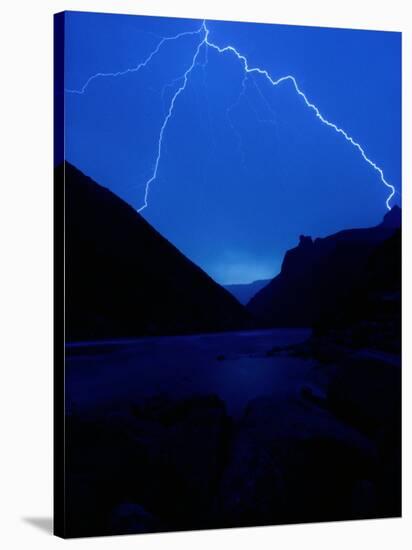 Lightning Strike, Grand Canyon-Steve Winter-Stretched Canvas