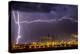 Lightning strike over large coal processing plant, South Africa-Paul Williams-Premier Image Canvas