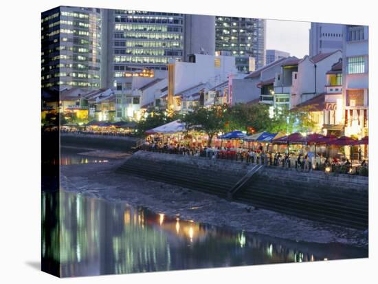 Lights and Reflections, Boat Quay, Singapore-Charcrit Boonsom-Premier Image Canvas