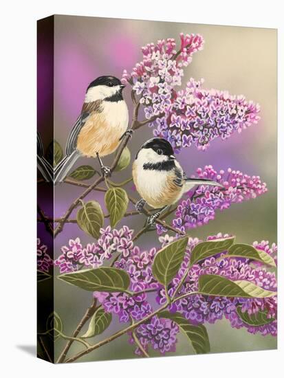 Lilacs and Chickadees-William Vanderdasson-Premier Image Canvas