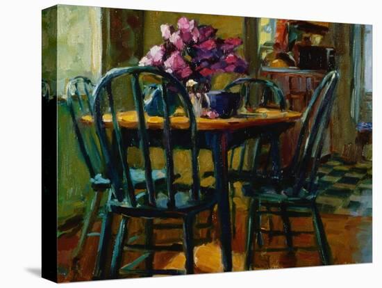 Lilacs and Green Chairs-Pam Ingalls-Premier Image Canvas