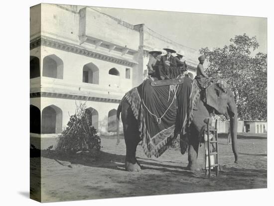 Lilah Wingfield, Arthur Brodrick, Judy Smith and Sylvia Brooke on the Maharaja of Jaipur's State…-English Photographer-Premier Image Canvas