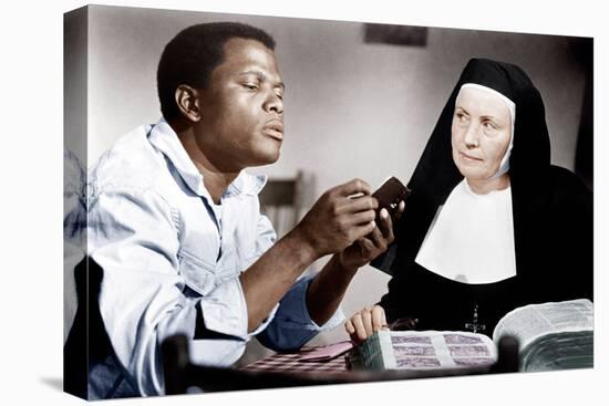 LILIES OF THE FIELD, from left: Sidney Poitier, Lilia Skala, 1963-null-Stretched Canvas