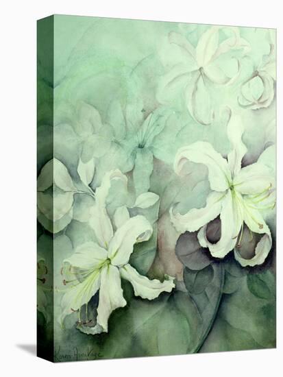 Lilies, White Auratum-Karen Armitage-Premier Image Canvas