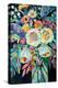 Lilys Bouquet Black-Jeanette Vertentes-Stretched Canvas