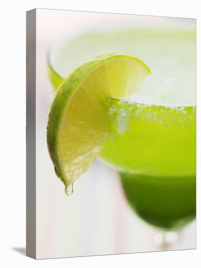 Lime Wedge on Cocktail Glass with Sugared Rim-null-Premier Image Canvas