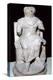 Limestone seated figure of Horus wearing Roman military costume, Egyptian. Artist: Unknown-Unknown-Premier Image Canvas