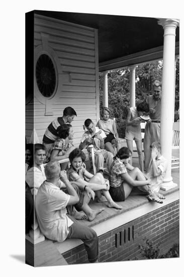 Lina Mccarroll Hosts 15 Visitors During Hospitality Weekend, Warrenton, North Carolina, 1951-Lisa Larsen-Premier Image Canvas