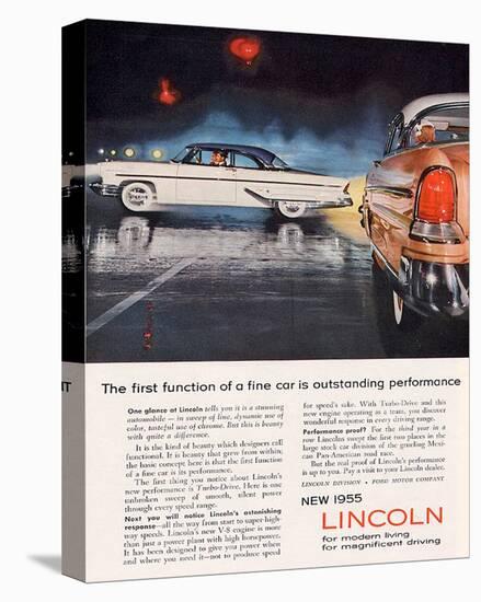 Lincoln 1955 Performance-null-Stretched Canvas