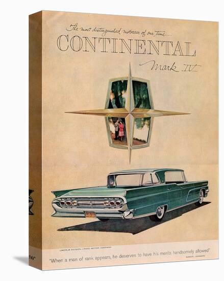 Lincoln 1959 Continental Iv-null-Stretched Canvas
