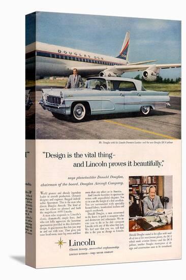 Lincoln 1959 Douglas: Design-null-Stretched Canvas